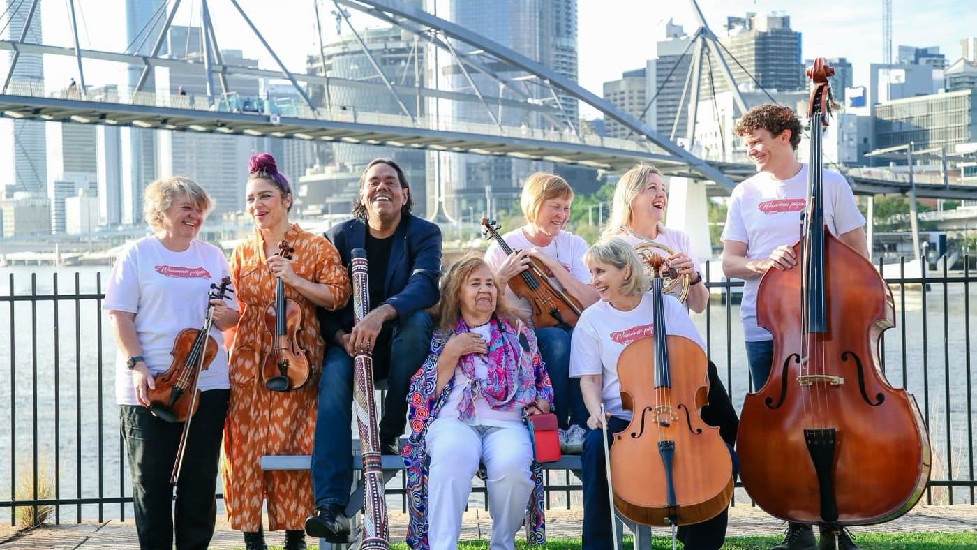 William Barton and Queensland Symphony Orchestra anounce warrma piipa